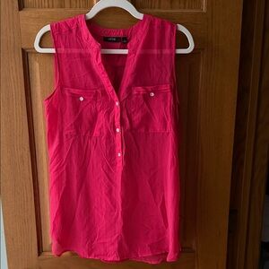 Apt. 9 Women's Bright Pink Sleeveless Blouse
